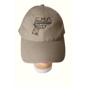 Vintage C.M.P. Distributors Inc. Baseball Cap Embroidered Tan